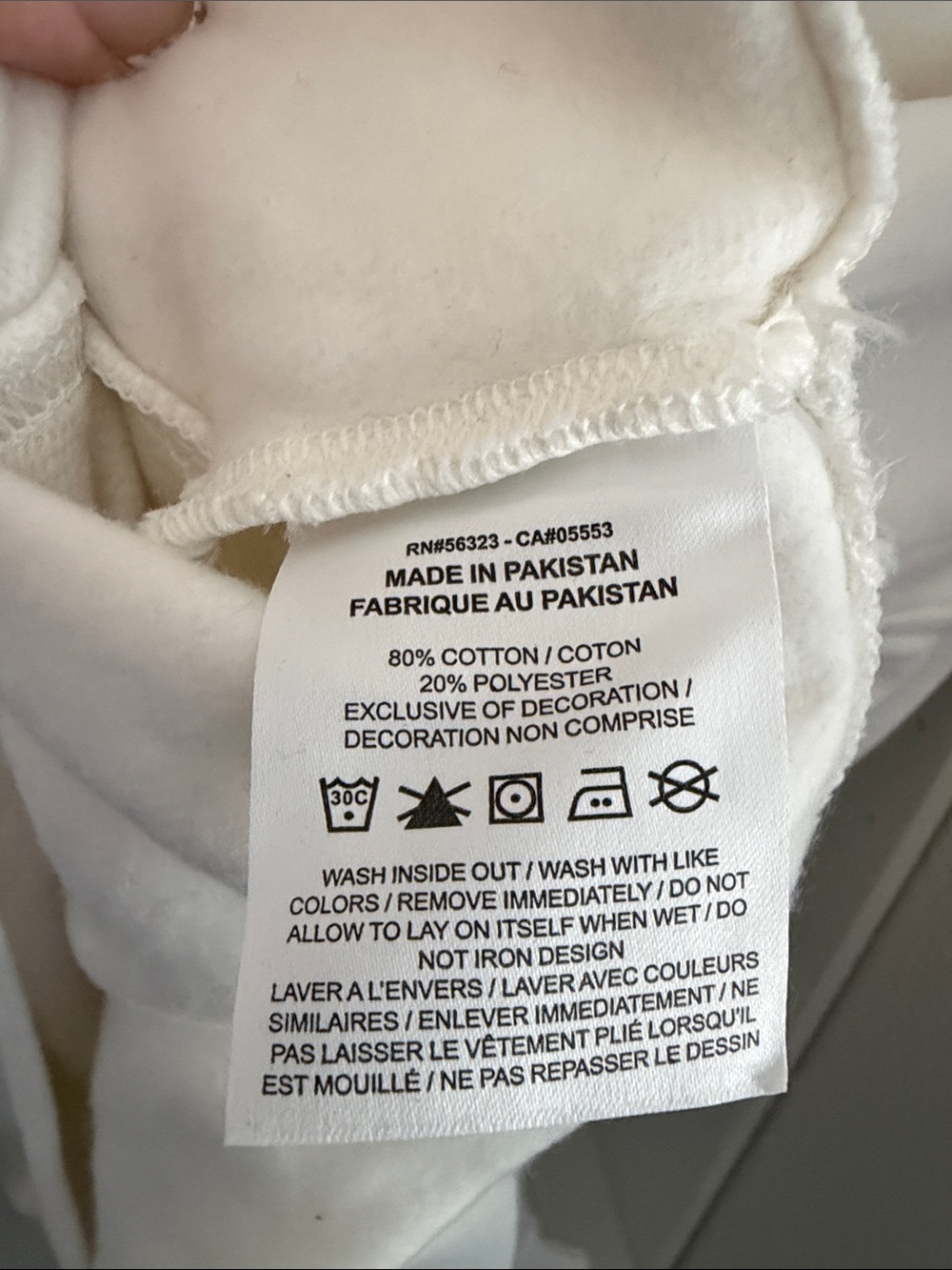NWT NIKE White Cropped Swoosh Sweatshirt - Picture 5 of 5